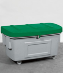 400 Litre Grit Bin - Green Lid