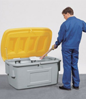 100 Litre Grit Bin - Yellow Lid