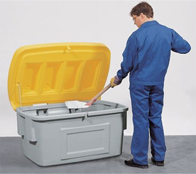 100 Litre Grit Bin - Yellow Lid